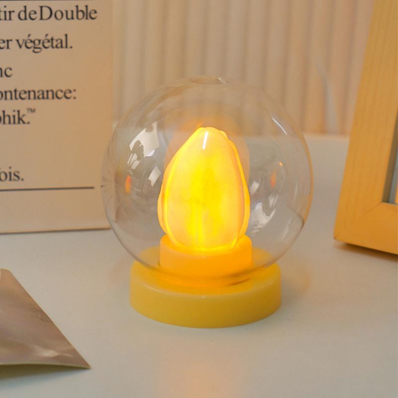 

Мини светодиодный ночник милый тюльпан настольная лампа настольный орнамент спальня настольные светильники детские праздничные подарки жёлтый