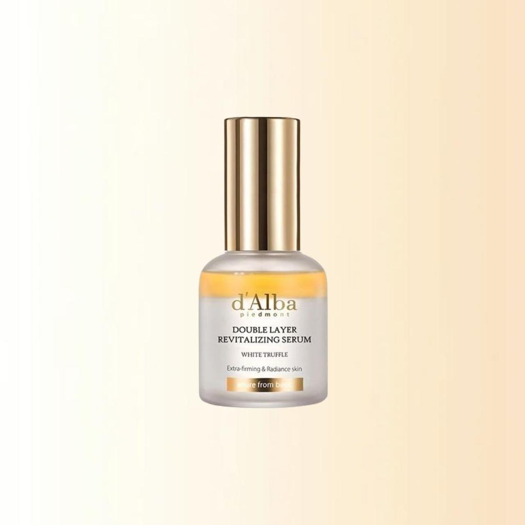 [d'Alba] White Truffle Double Layer Revitalizing Serum 30ml - Premium Korean Glow & Deep Hydration Anti-Aging Face Serum