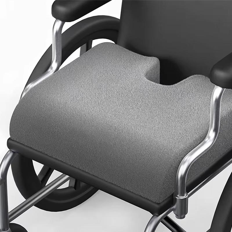 

Seat Cushion for Tailbone Pain Relief Chair Cushion for Wheelchair Memory Foam Soft Support for Office Chair Car Seat Anti-Slip сірий колір