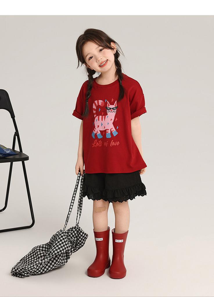 New products for boys and girls, pure cotton short sleeves