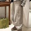 Plus Size Women's 300 Jin Stylish Pocket Casual Wide-Leg Winter Pants with Velvet Lining
