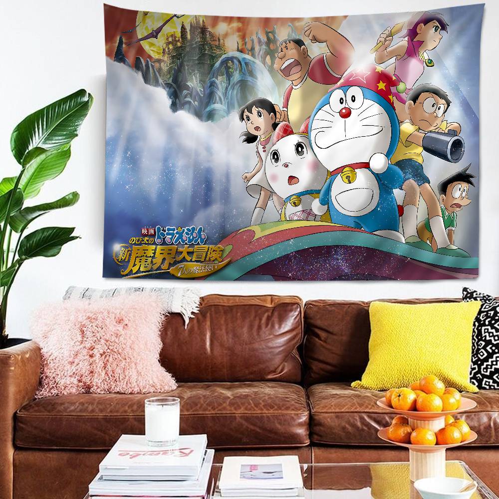 Classic Anime DDoraemon Hanging Bohemian Tapestry Bohemian Wall Tapestries Mandala Cheap Hippie Wall Hanging