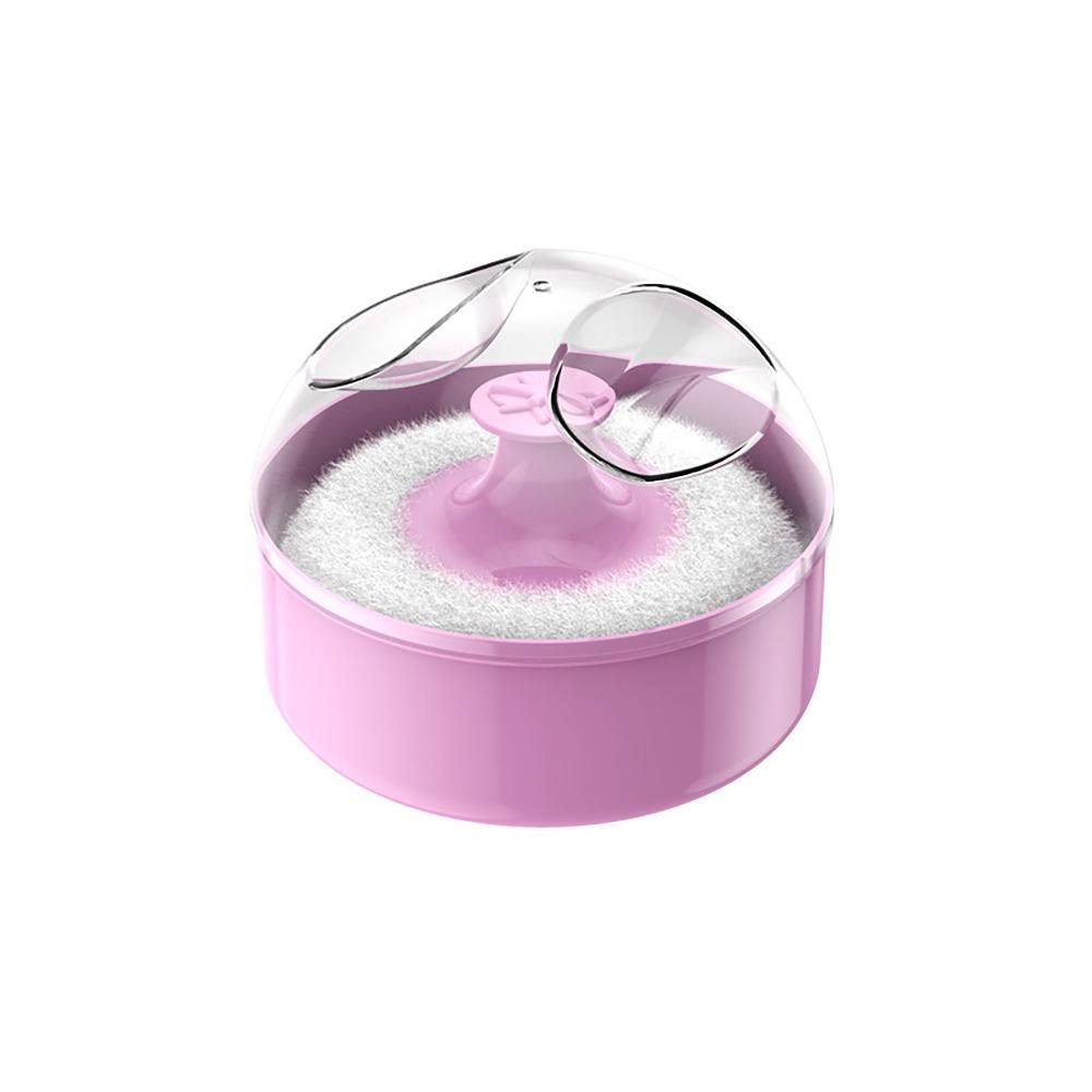 With Container Case Powder Puff Cotton Wool Blue Green Pink Empty Loose Powder Box Body Cosmetic Puff For Toddlers Infant розовый