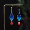 Ronghua Handmade Earrings: Intangible Cultural Heritage, Suitable for Daily Wear with Hanfu or Qipao.