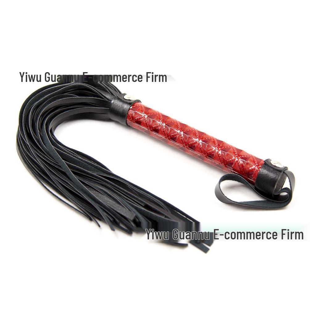 SM Erotic Leather Whip Performance Prop, Alternative Toy for Adults