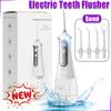 Portable Oral Irrigator Water Flosser Dental Water Jet Tools Pick Cleaning Teeth 350ML 5 Nozzles Mouth Washing Machine Floss