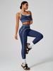 WF1326 Ärmelloses Sporttop & High Waist Bauchkontrolle Yoga-Set