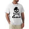 Agrination Mens T-Shirts Rancid Print Short Sleeve Tops Sports Fitness Crew Neck Casual T-Shirts(2)