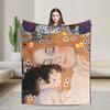 Klimt kind Retro Super Warme Decken Reise Plüsch Überwurf Decke Lustige Couch Bett Flanell Bettdecke Sofa Bettbezug