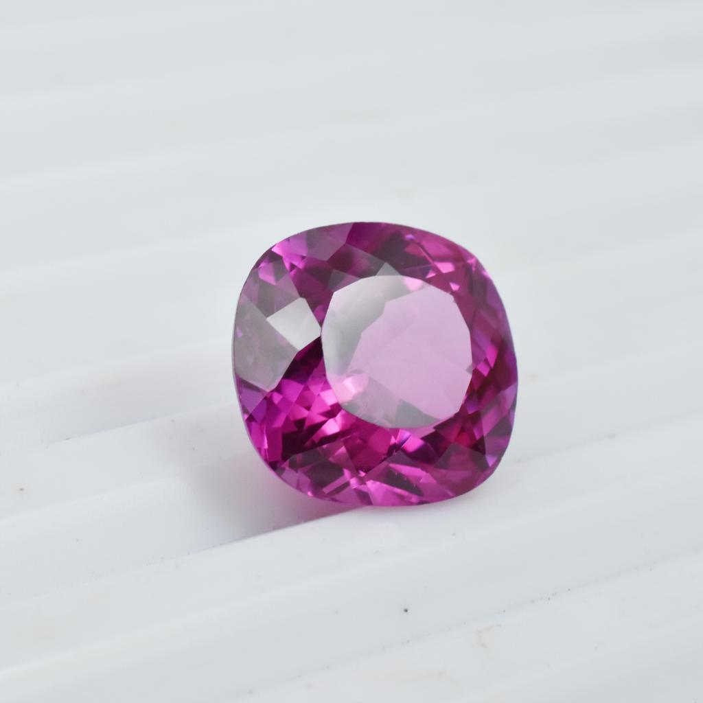 Natural Pink Sapphire Loose Gemstone Cushion Cut 14.70 Ct September Birthstone for Gem Collections