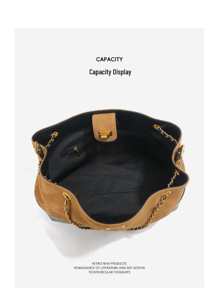 Luxuriöse Vintage Leder Umhängetasche mit Diamantmuster für Damen