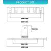 Adjustable brass thresholds for 6-string guitar with instrument for better build stability