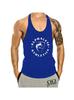 Men's Fitness Tank Top for Muscle Training, Loose Fit, Racerback, Sports Running, Cotton Sleeves, Trendy Style