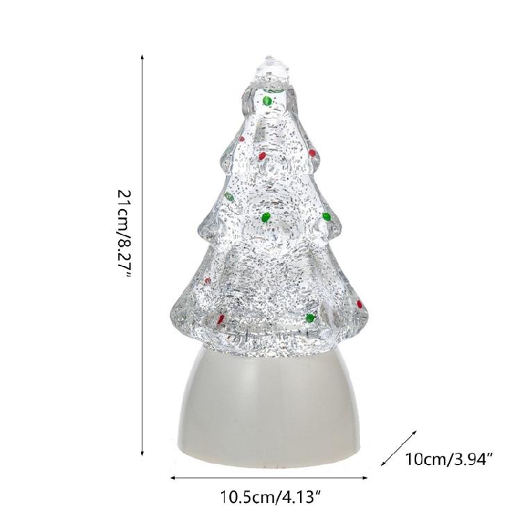 LED Light Up Christmas Tree Decoration Luminous Desktop Ornament Decors Gift