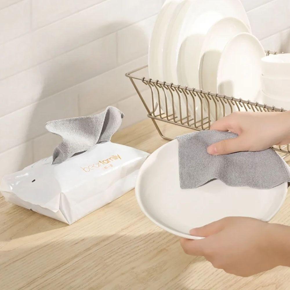 20Pcs/Box Oil Dish Rags Microfiber Towel Napkins Tableware Dishcloth  Kitchen Home