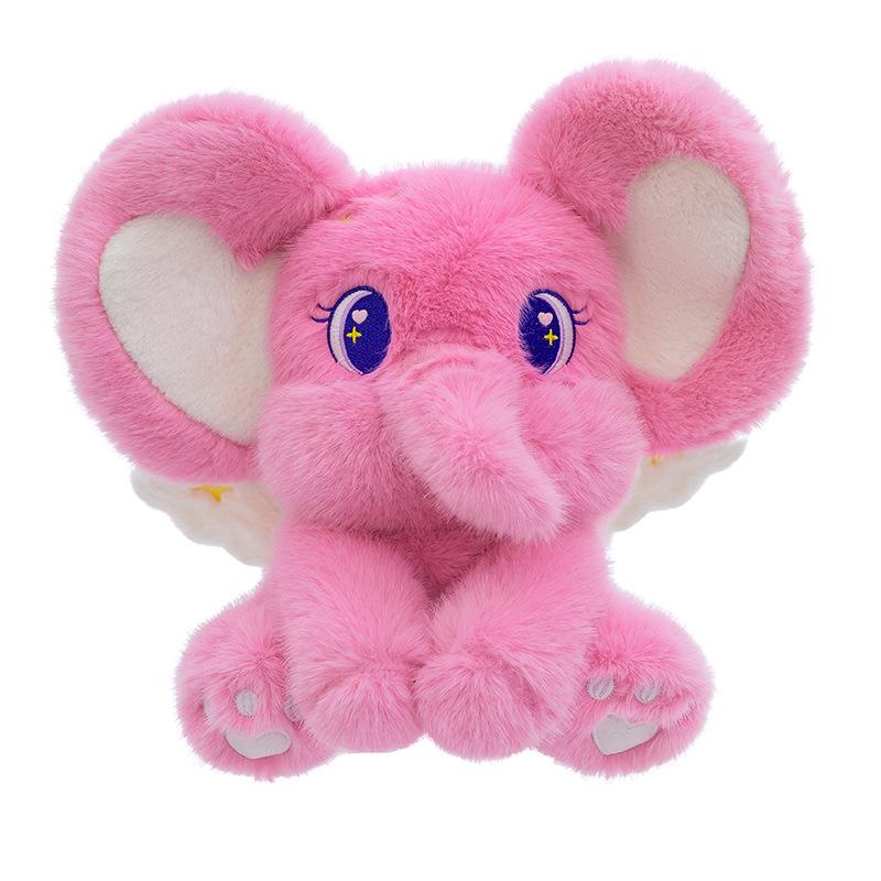 New Cute Angel Baby Elephant Plush Toy Princess Style Doll Sweetheart Baby Elephant Plush Doll Give Girls Gift