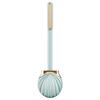 Silicone Toilet Brush with Holder Set for Bathroom Long Handle Silicone Flat Toilet Brush No Dead Corner Cleaning Brushes Tools