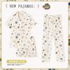 Soft Waxy Rabbit Pajamas Women's Japanese Milk Gentle and Cute Cartoon Girly Casual Short-sleeved Loungewear Three-piece Set