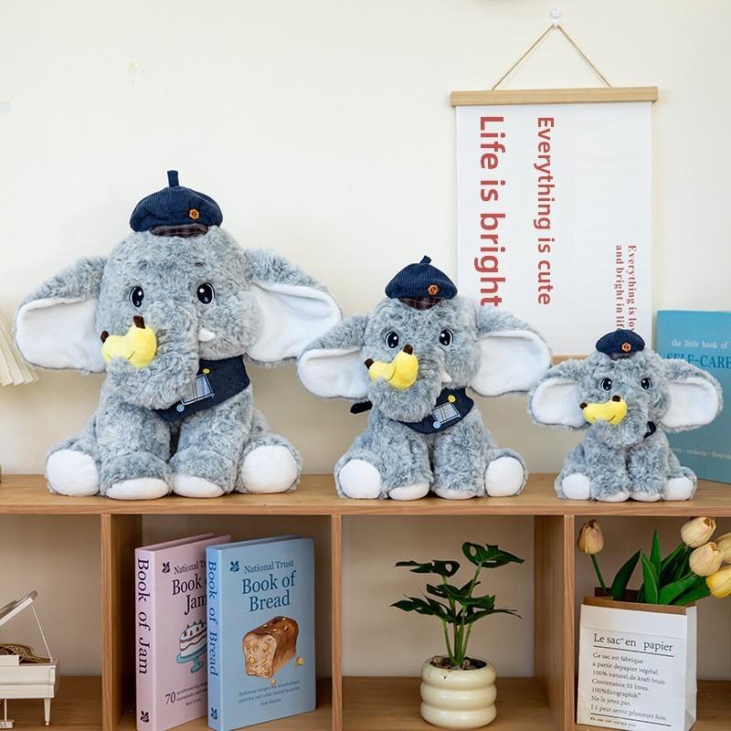 Peluche Elefante Carino Per Bambini Con Morbido Materiale Peluche Corto Per Compleanni E Decorazioni Per La Casa