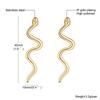 Drop Snake Earrings Stainless Steel Dangle Earrings for Women Girls Bohemian Jewelry