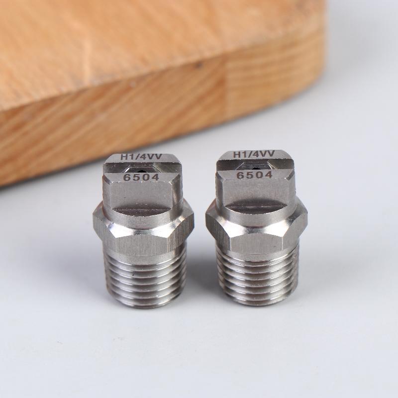 2Pcs Bspt High Pressure Flat Fan Nozzle 65 Degree Hvv Water Spray Nozzle For Cleaning