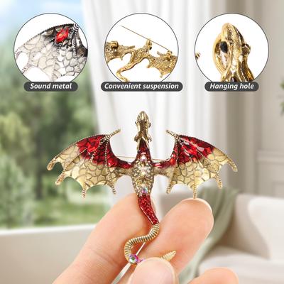 10 Stück mehrfarbiges Metall Retro Fliegender Drache Mehrzweck Schmuckanhänger Fliegender Drache Dekoration für Halskette Schmuckherstellung