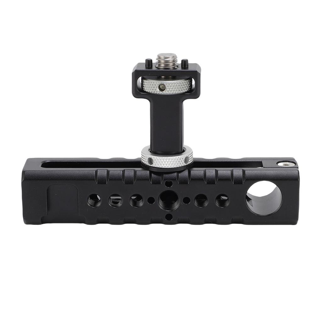 Aluminum Alloy Camera Cage Top Handle with 1 4in Screw Hole 3 8in Locating Screw Cold Shoe Mount Photography Accessories