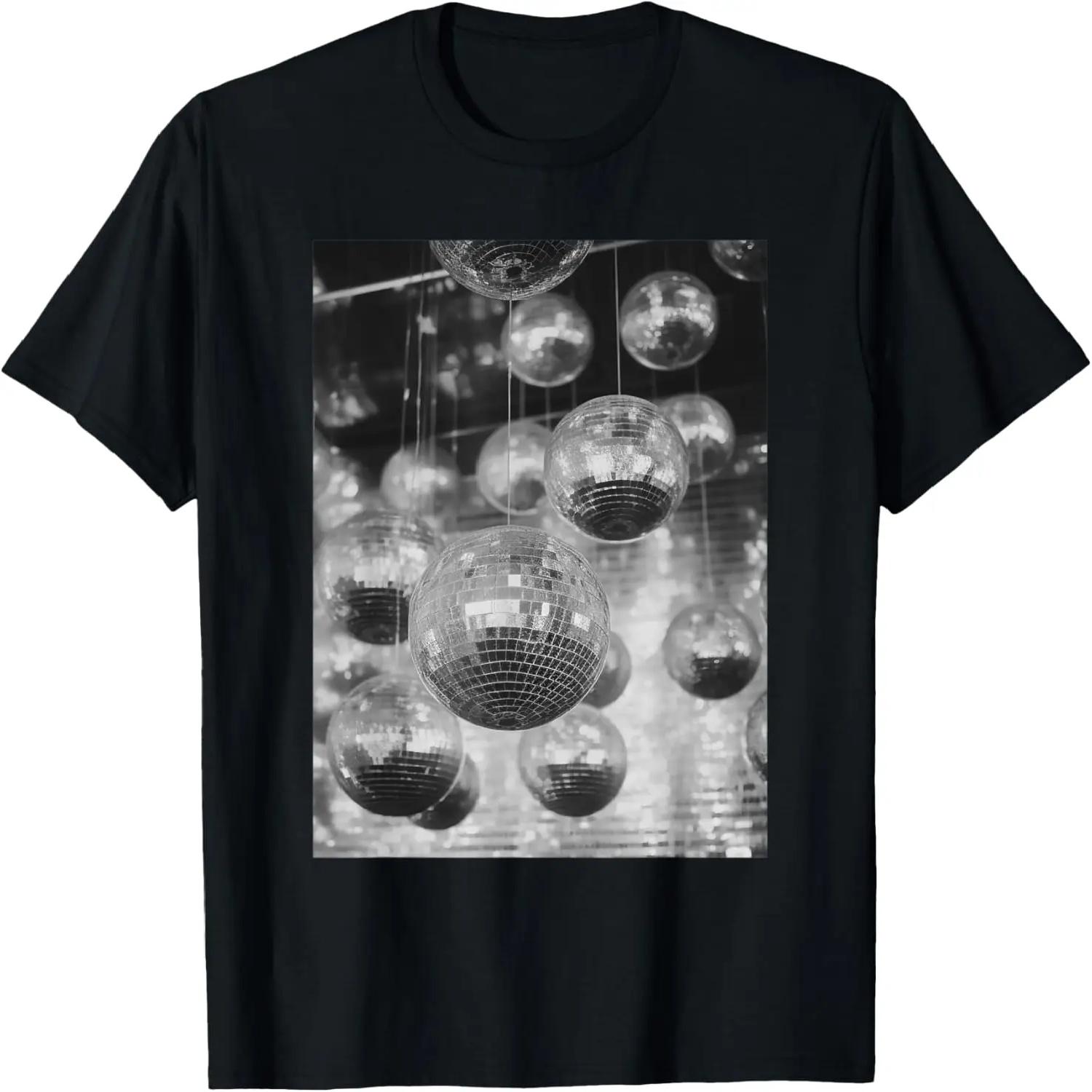 

Disco Mirrorballs Discotheque Dancing Bachelorette Party T-Shirt S чорний