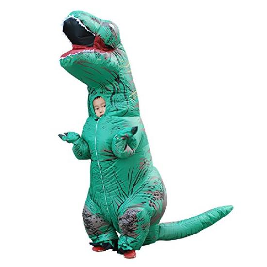 Dinosaur Kigurumi for Halloween Monster Open Suffocation Dinosaur Disguise Air Funny Animal for Kids [Rruonshully] Kids, Cosplay, Kids, Costume,