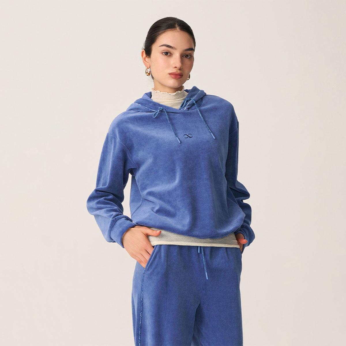 Witte Lining Point Velvet Hoodie Htwtp4L07T Blue/Xs
