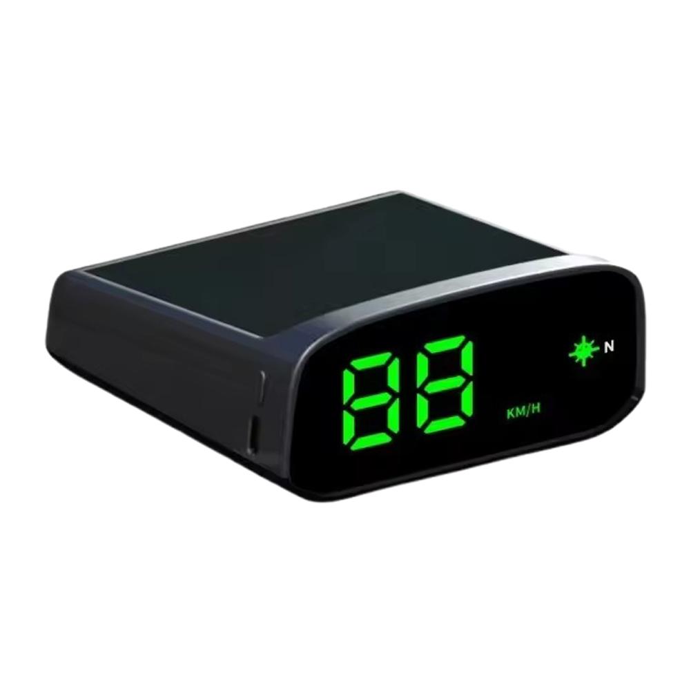 

Солнечный проекционный дисплей GPS+ Цифровой автомобильный спидометр Интеллектуальное светочувствительное устройство HUD Отображение км/ч и миль/ч Светодиодный дисплей чёрный