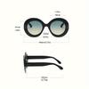 New Pair of Women's Round Sunglasses, Simple Solid Color Versatile Rice Nail Decorative Sunglasses