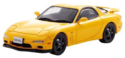 Hiko Seven CARNEL Scale Mazda Type 1997 Sunburst Yellow Finished Product CN439701 1/43 RX-7 RS-R (FD3S)