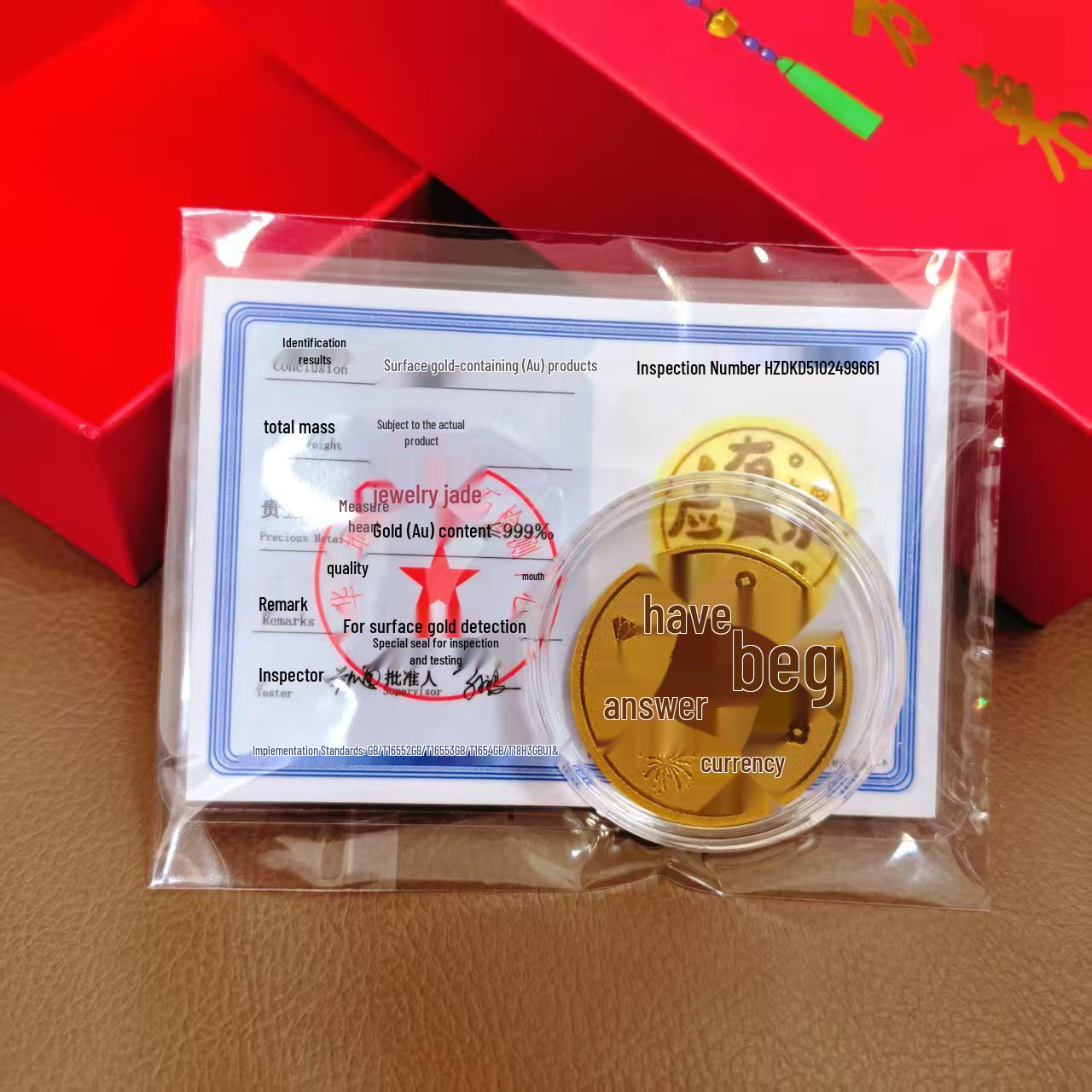 Gold 999 Lucky Cat & Horse Year Sticker: New, Fortune-Bringing Gift for Company Events