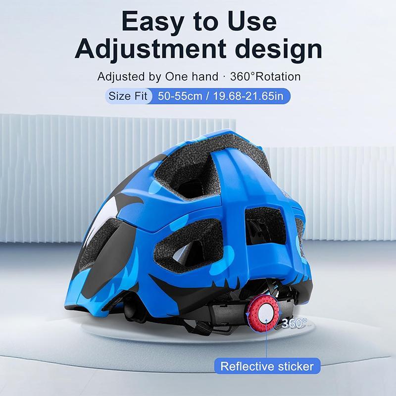 Kids Full Face Bike Helmet 2-in-1 Detachable Lightweight for Cycling Skateboard Scooter, Adjustable MTB BMX Helmet for Boys Girls Ages 4-10