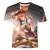 Neues Sommer-T-Shirt für Herren mit 3D-Digitaldruck, kurzärmelig