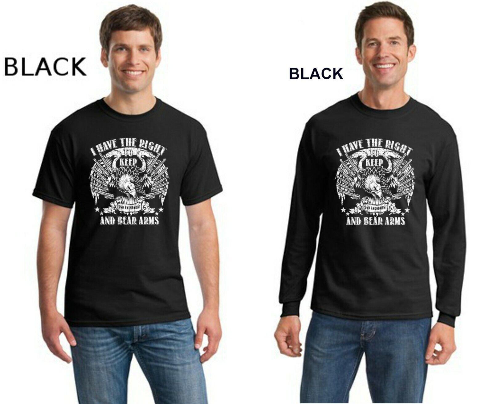 I Have The Right To Keep And Bear Arms 2nd Amendment T-Shirt 100% Cotton O-Neck Short Sleeve Summer Casual Mens T-shirt - Men... S разноцветный