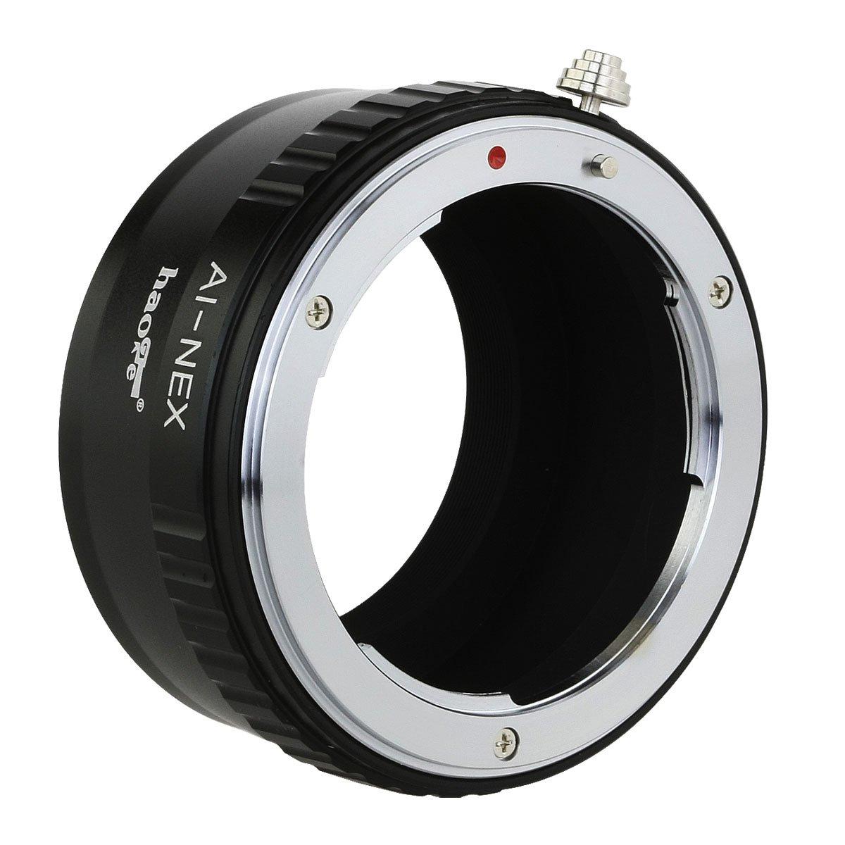 

Haoge Lens Mount Adapter for Nikon Lenses to Sony NEX AI/AIS/D-Mount E-Mount Cameras a3000, a3500, a5000, a5100, a6000, a6400, a6500, A7, A7R, A7S,
