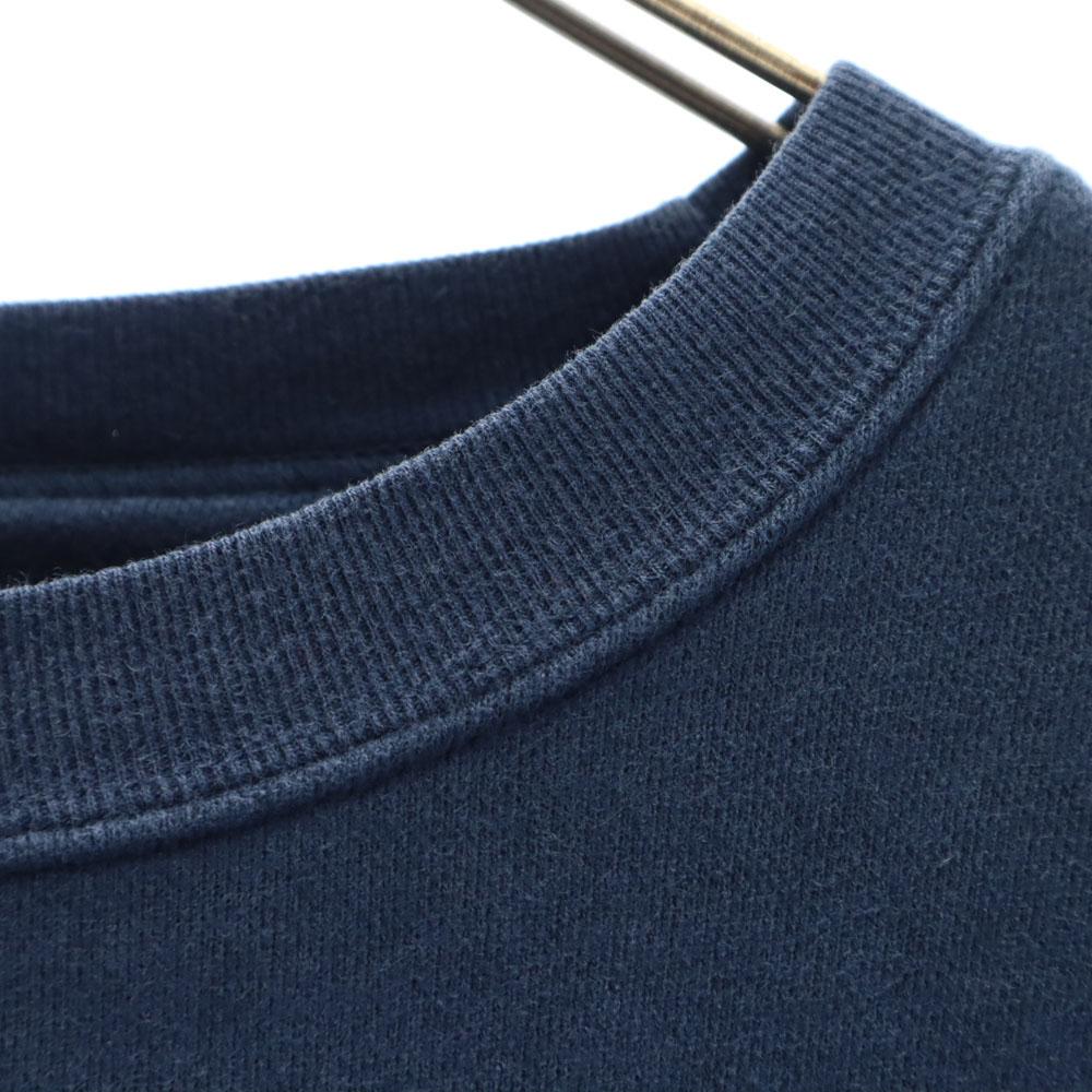 ARMANI EXCHANGE 90s Old Long sleeve Logo embroidery trainer XS Navy sweat Men's Used