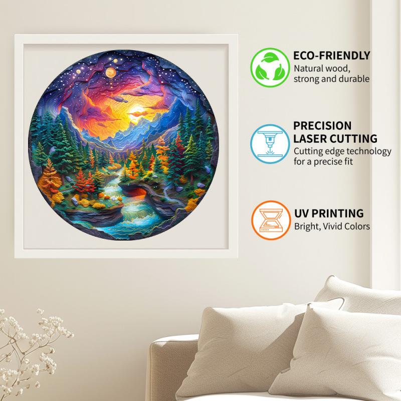 Star Canyon Wooden Puzzle Irregular Small Animal Wooden Block Flat Wooden Puzzle