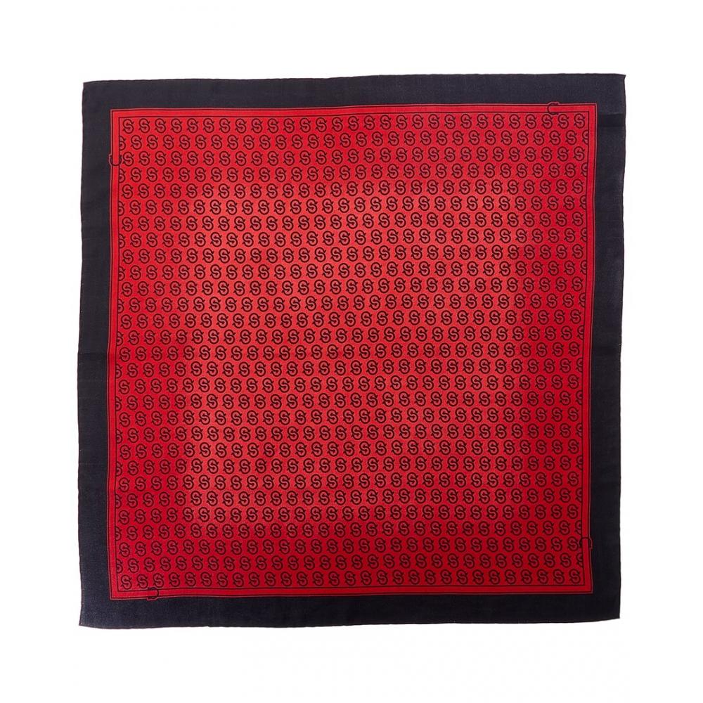 

Salvatore Ferragamo Шелковый шарф с принтом Ferragamo Gancio красный One Size