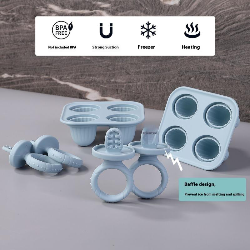 Silicone Ice Cream Breastmilk Popsicle Molds Diy Homemade Ice Cream Mold Kitchen Gadgets