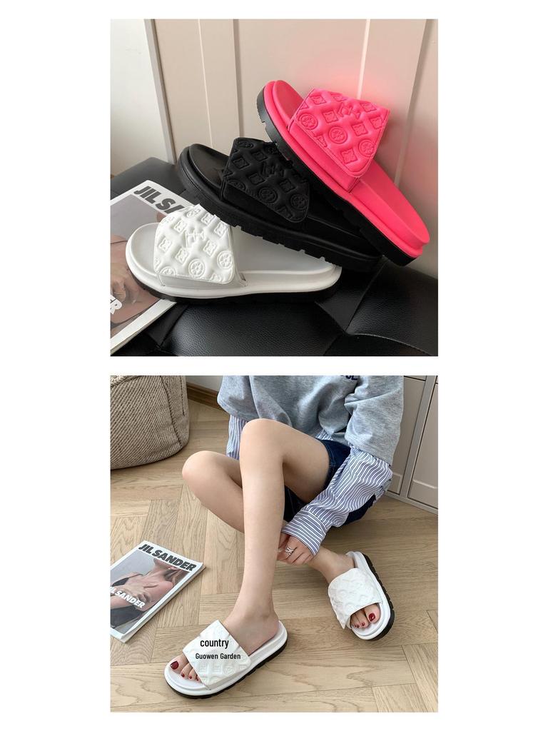 Women's 2024 Summer Velcro Platform Sandals: Thick-Soled, Soft, Non-Slip, All-Match Outdoor Niche Style