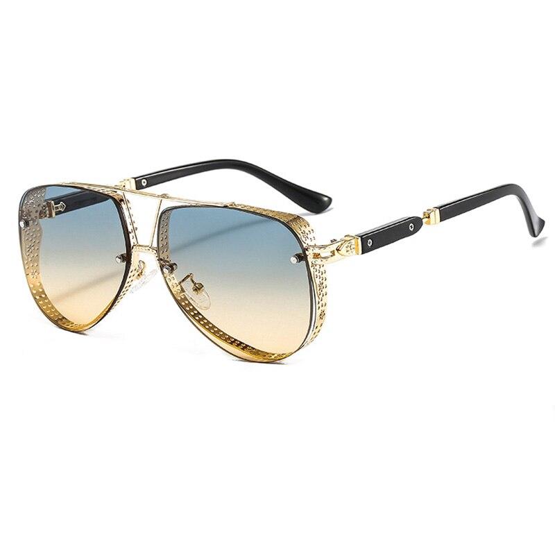 

SHAUNA винтажные готические солнцезащитные очки в стиле стимпанк женские ретро металлические пилотные солнцезащитные очки в стиле панк мужские UV400