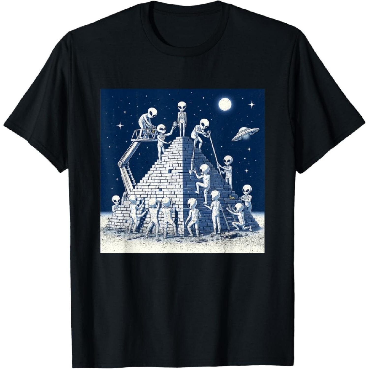 Инопланетяне строят пирамиду футболка S