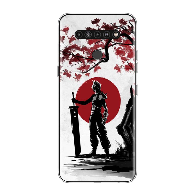 Japanese Red Sun Anime For LG V60 V50S V50 G8X G8S G8 G7 ThinQ 5G K61 K51S K41S K30 K20 Q60 Q9 Soft Phone Case