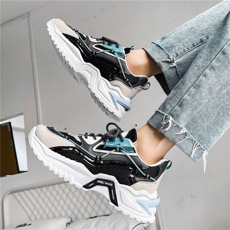 Men 'S Sneakers Fashion Breathable Male Running Shoes High Quality Platform Tenis Masculino  Plus Size 44