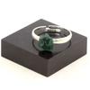 Pierres et Minéraux. Bague Emeraude brut plaqué argent. 7.59 ct. Taille réglable.