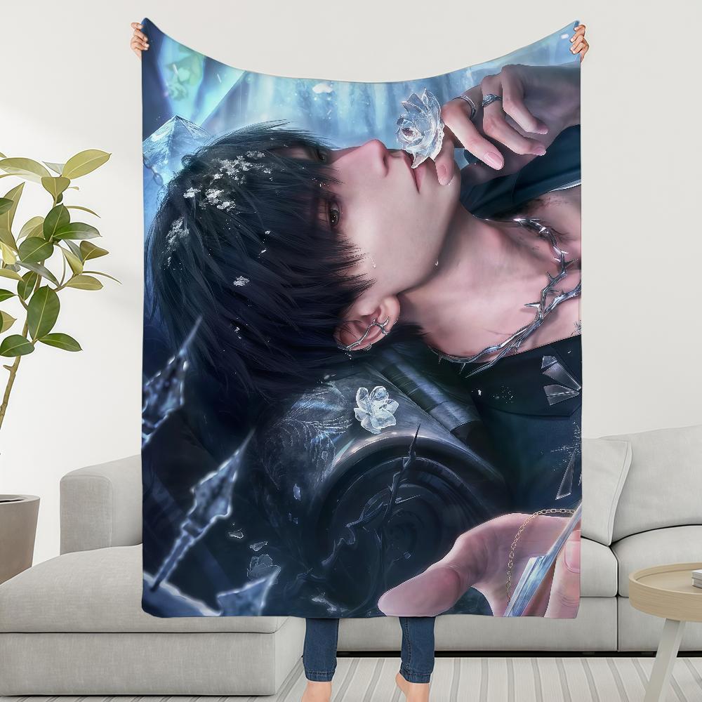 Deepspace Blanket Soft Warm Love Furry Throw Celebrate Second Super Kids Toys Bed Sofa Anniversary Car Cradle