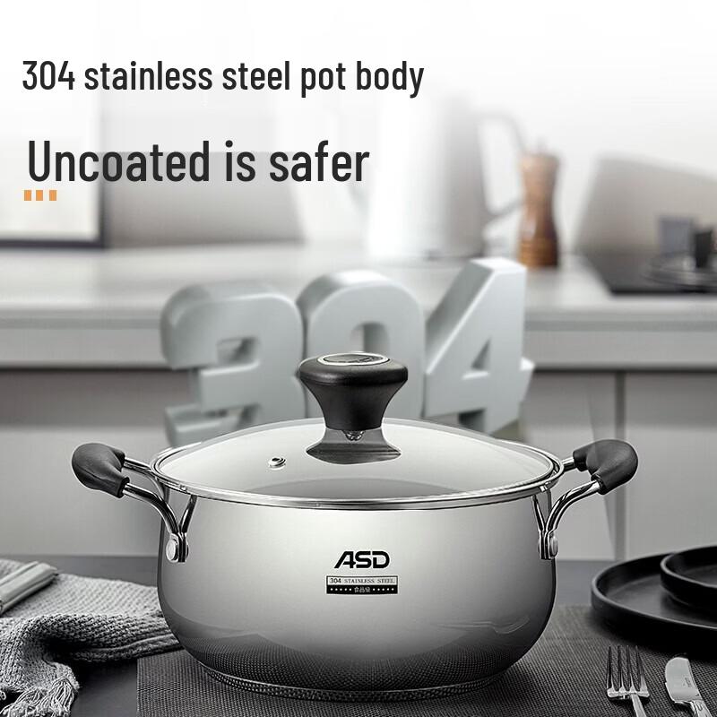 ASD 304 Stainless Steel Healthy Soup Pot